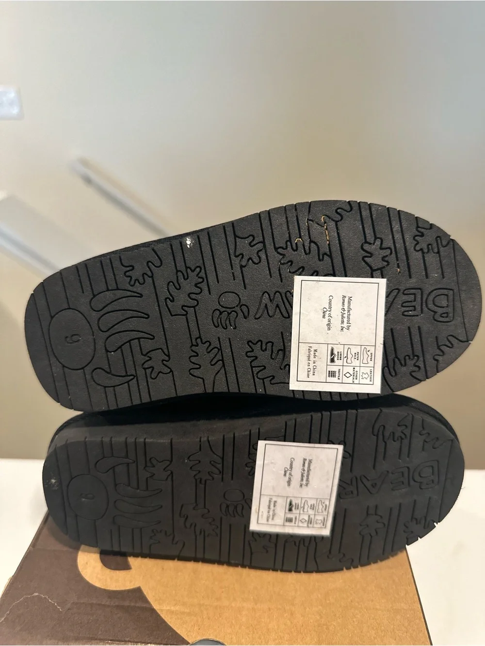 BearPaw Toddler Kiara Black Suede Winter Boots